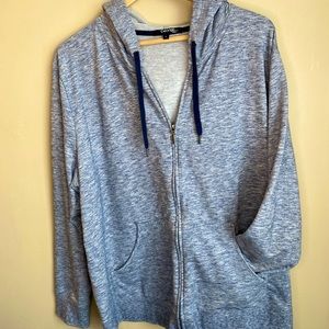 ❣️2/$25❣️Lightweight George 3X navy zip up hoodie